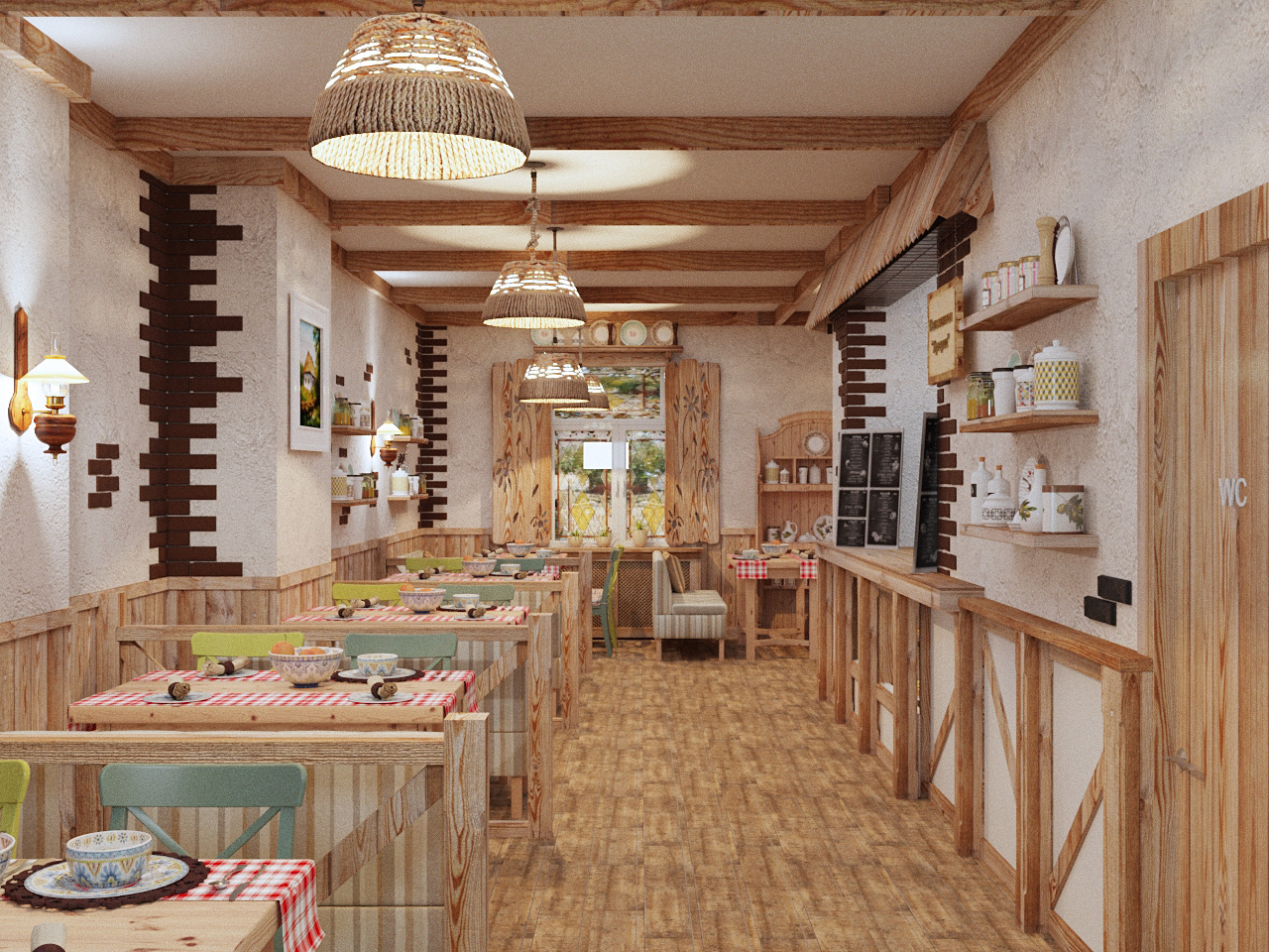 Разработка концепции проекта кафе-пельменной «Самовар» «под ключ», Москва